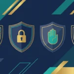 Four shields of decreasing strength illustrating how online casino licences differ in player protection